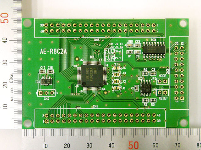 R8C/2Aマイコンボード: 開発ツール・ボード 秋月電子通商-電子部品