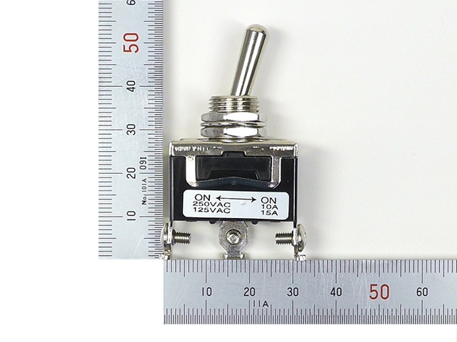 パワートグルスイッチ 1回路2接点 パネル取付用 704-1-A3-B2-H2
