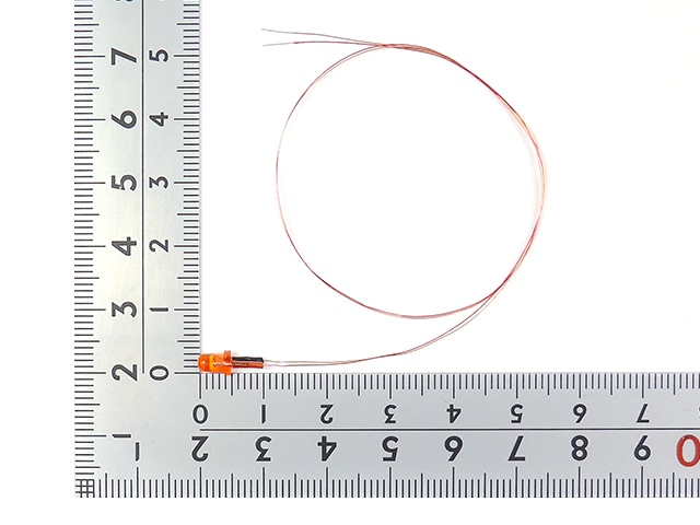 ワイヤ付3mm砲弾型赤色LED 625nm 750mcd 30° OSR53133A-1MA-W25: オプトエレクトロニクス 秋月電子通商 ...