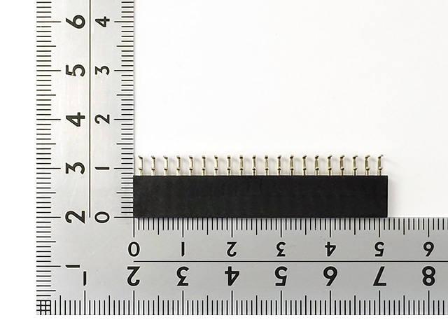 ピンソケット L型 2×20 (40P): ケーブル・コネクター 秋月電子通商