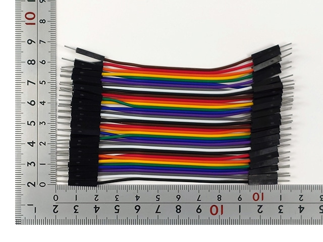 コネクター付ケーブル 10cm 40P オスオス: ケーブル・コネクター 秋月