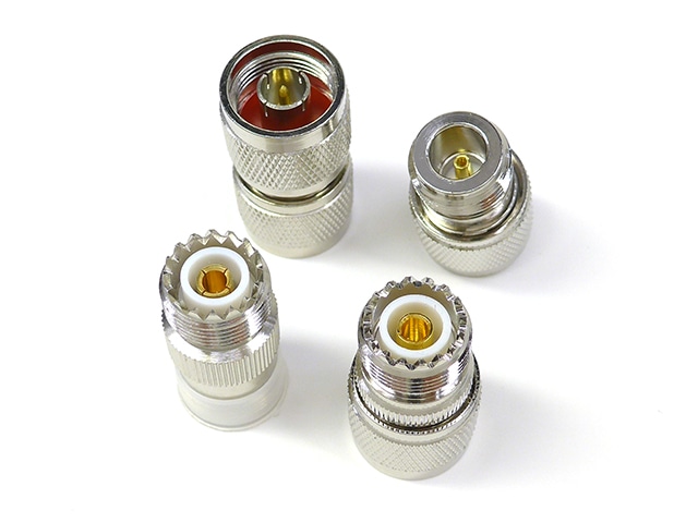 変換コネクターセット N-P⇔UHF-P/N-J⇔UHF-P/N-P⇔UHF-J/N-J⇔UHF-J