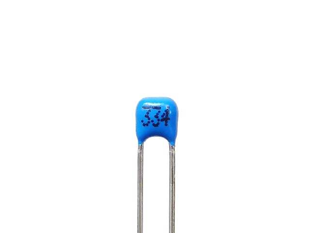 積層セラミックコンデンサー 0.33μF50V X7R 2.54mmピッチ: 受動