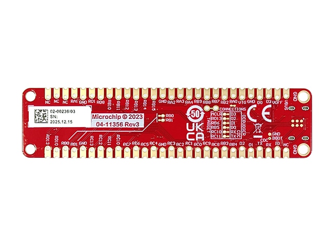 dsPIC33CK64MC105 Curiosity Nano 評価ボード: 開発ツール・ボード