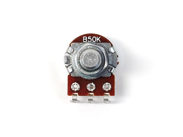 小型ボリューム 50KΩB 丸軸6mm径: 受動部品 秋月電子通商-電子部品