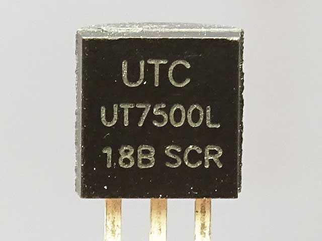 低損失CMOS三端子レギュレーター 1.8V100mA UT7500L-18-T92-B-K