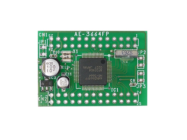 H8/3664FPマイコンボード 完成品: 開発ツール・ボード 秋月電子通商