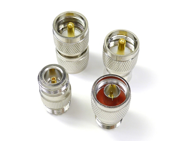 変換コネクターセット N-P⇔UHF-P/N-J⇔UHF-P/N-P⇔UHF-J/N-J⇔UHF-J