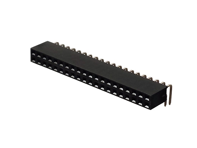 ピンソケット L型 2×20 (40P): ケーブル・コネクター 秋月電子通商