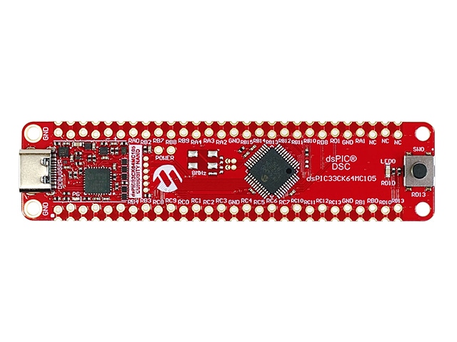 dsPIC33CK64MC105 Curiosity Nano 評価ボード: 開発ツール・ボード