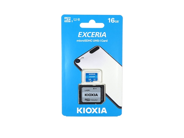 KIOXIA マイクロSDカード(microSDHC)EXCERIA 16GB 100MB/s