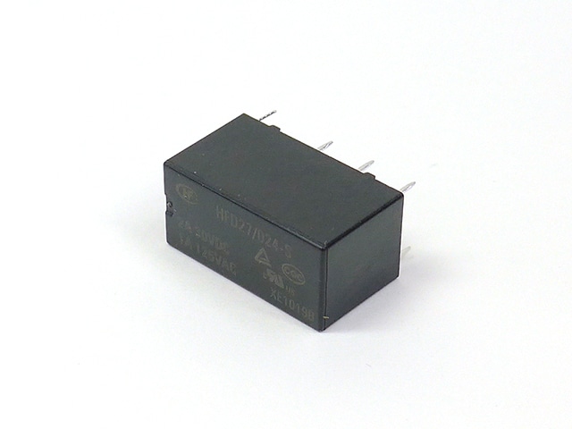 24V小型リレー 接点容量:2A 2回路C接点 HFD27/024-S: 制御部品 24V小型リレー 接点容量:2A 2回路C接点 HFD27/024-S: 制御部品