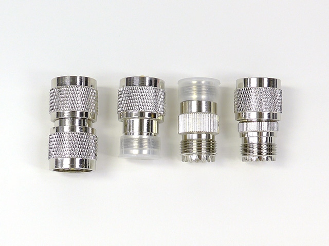 変換コネクターセット N-P⇔UHF-P/N-J⇔UHF-P/N-P⇔UHF-J/N-J⇔UHF-J