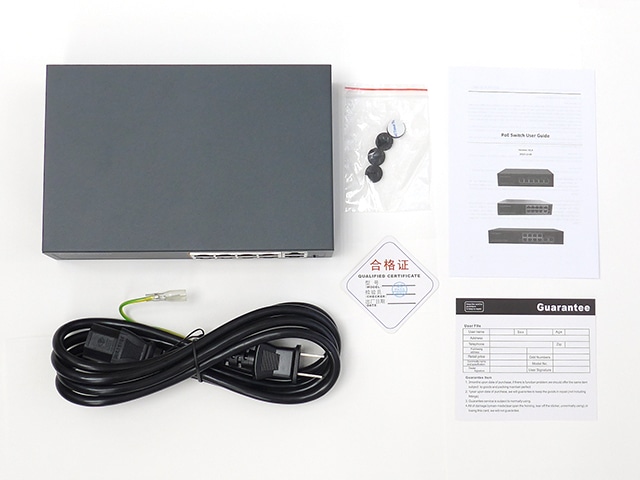 Huacomm 8 PoE（動作未確認） ポート LAN-GIGAPOE82【ギガビット対応PoEスイッチングハブ（8ポート