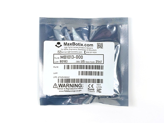 超音波距離センサー(ミリ) MB1013: 計測器・センサー・ロガー 超音波距離センサー(ミリ) MB1013: 計測器・センサー・ロガー