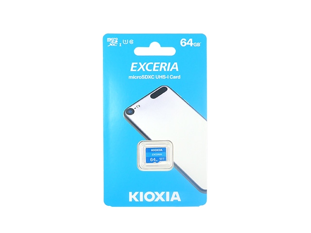 KIOXIA マイクロSDカード(microSDXC)EXCERIA 64GB UHS-I 100MB/s