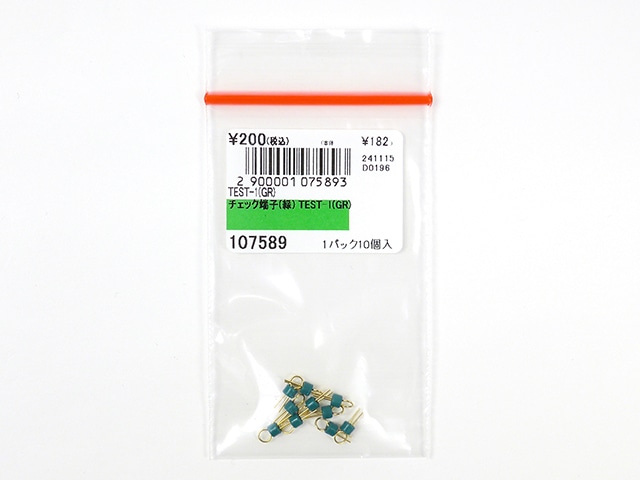 JUN様ご確認用 チェック端子(緑) TEST-1(GR): ケーブル・コネクター 秋月電子通商