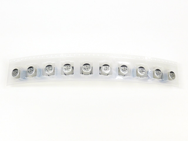 チップアルミ電解コンデンサー 470μF16V105℃ CE-FS: 受動部品 チップアルミ電解コンデンサー 470μF16V105℃ CE-FS: 受動部品