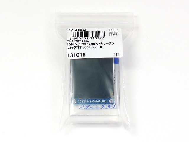1.54インチ 240×240ドットカラーグラフィックTFT LCDモジュール
