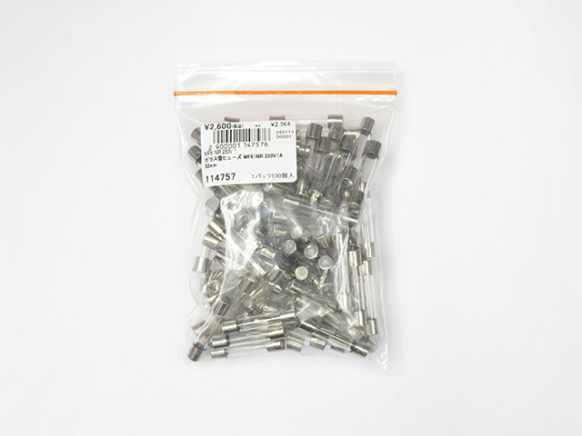 Kotako出品 ガラス管ヒューズ MF61NR 250V1A 32mm: 受動部品 秋月電子通商-電子