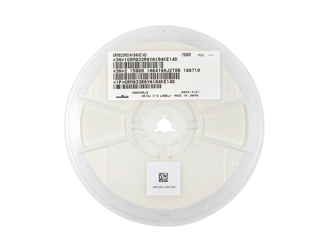 チップ積層セラミックコンデンサー 0.1μF35V X5R 0603: 受動部品 秋月