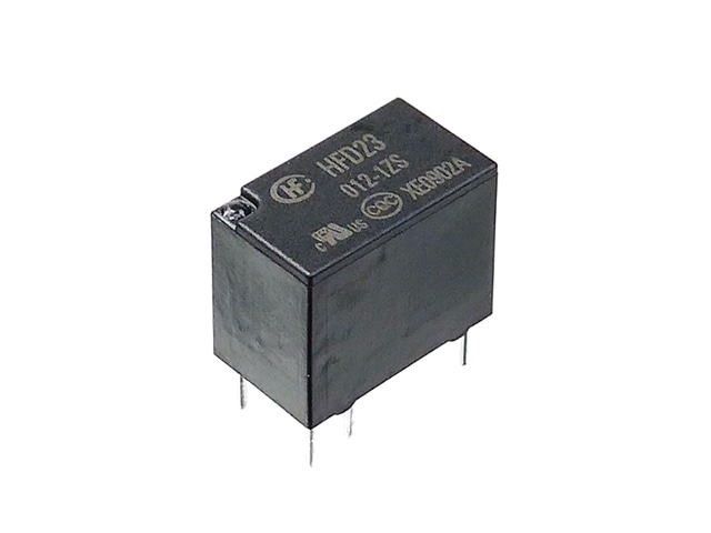 12V小型リレー 接点容量:2A HFD23/012-1ZS: 制御部品・駆動部品