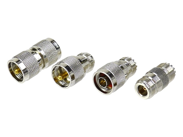 変換コネクターセット N-P⇔UHF-P/N-J⇔UHF-P/N-P⇔UHF-J/N-J⇔UHF-J
