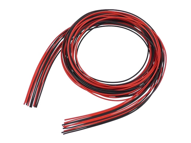 耐熱電子ワイヤー 1m×赤黒2色計10本 導体外径0.54mm(AWG24相当): 工具
