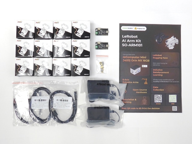 SO-101 kit 新品 SO-ARM101 キットセット SO-101 オープンソースロボットアームキット: キット一般 秋月