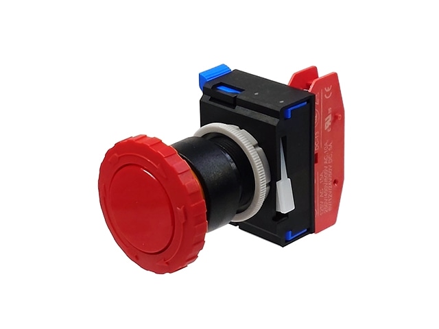 非常停止用押しボタンスイッチ 丸型1接点 赤: 制御部品・駆動