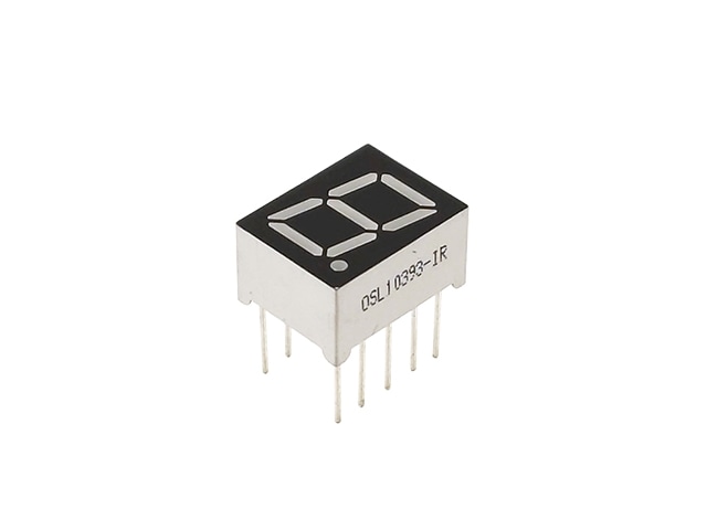 赤色7セグメントLED表示器 アノードコモン OSL10393-IR: オプト